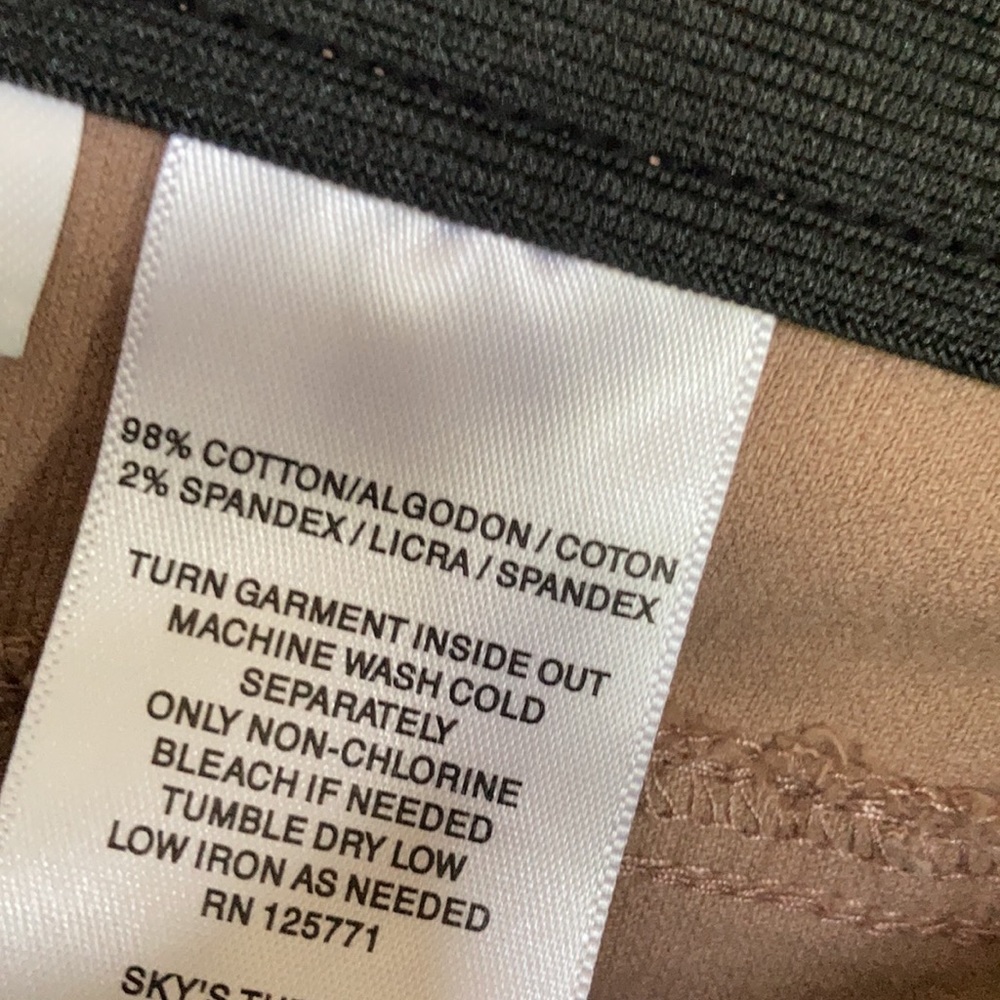 Skye’s the limit mushroom brown pant w stretch & elastic waist 24W - Picture 8 of 16